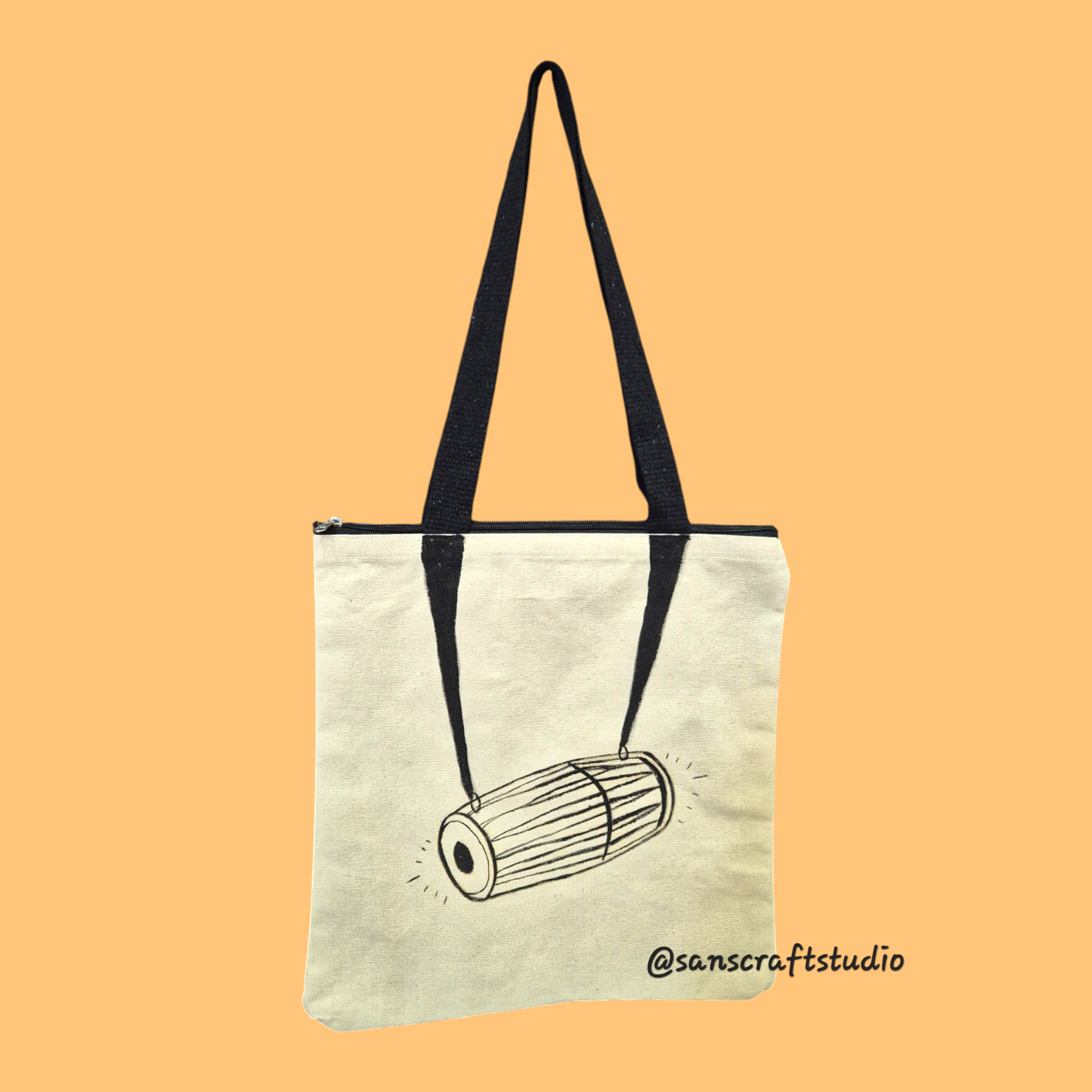 Naada Mridangam - Rhythm Tote Bag