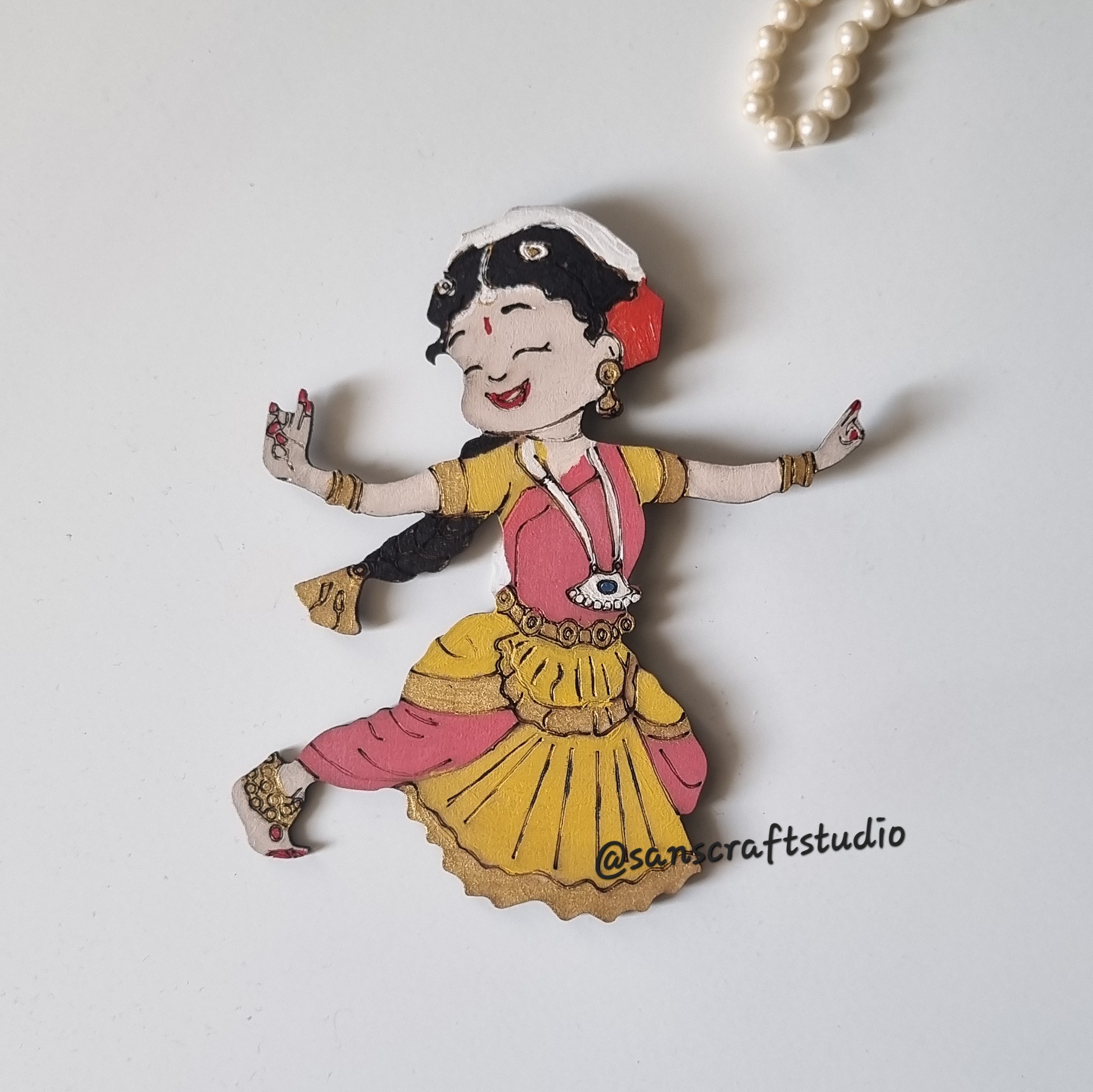 Bharatanatyam Dancer Stretched pose
